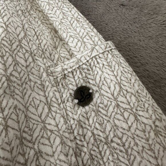 Prana 100% Organic Cotton Sugar Pine Pull On Skirt Crinkle Gauze XS Cream - Picture 7 of 9